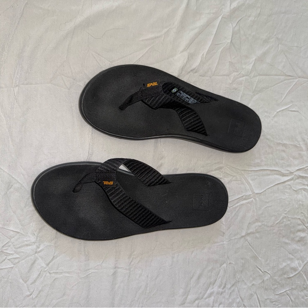 Teva Striped Black Sandals